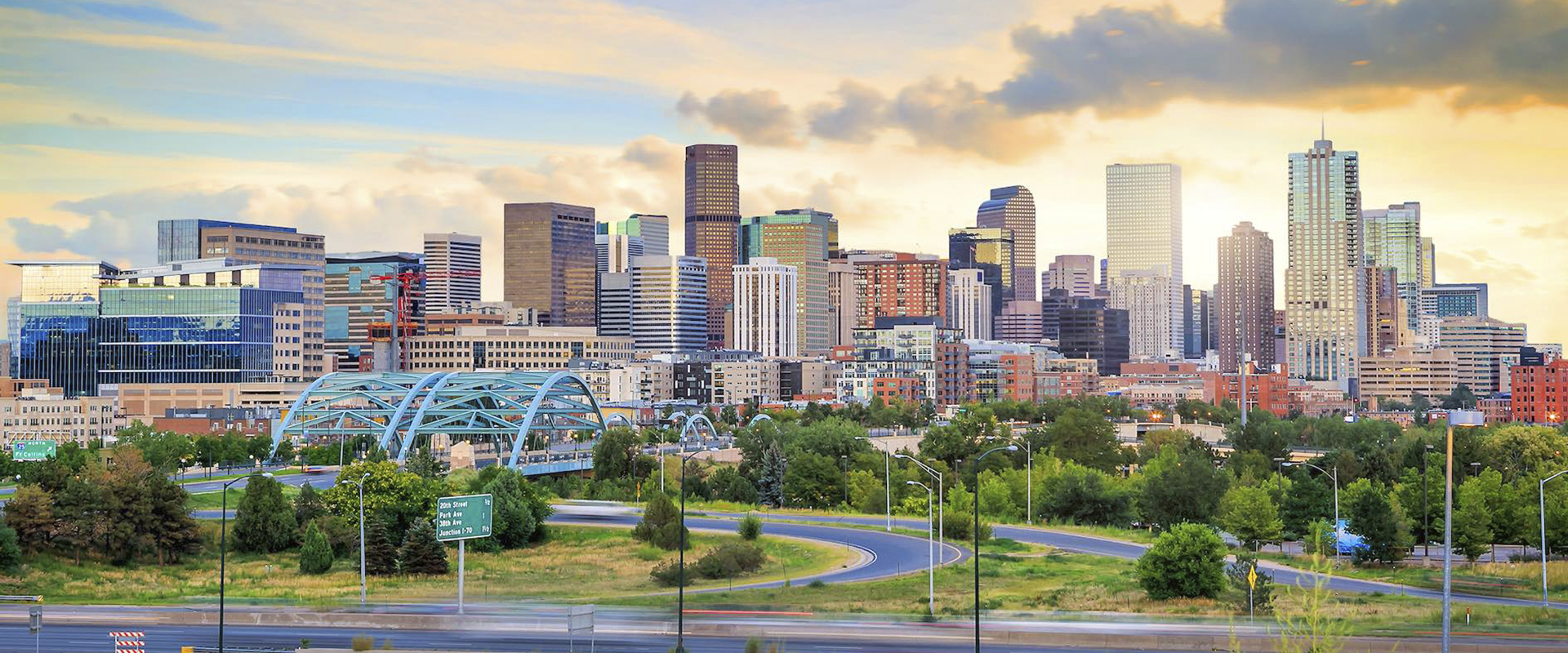 Denver skyline panoramic view